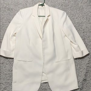 Cream/beige Blazer form Express Large